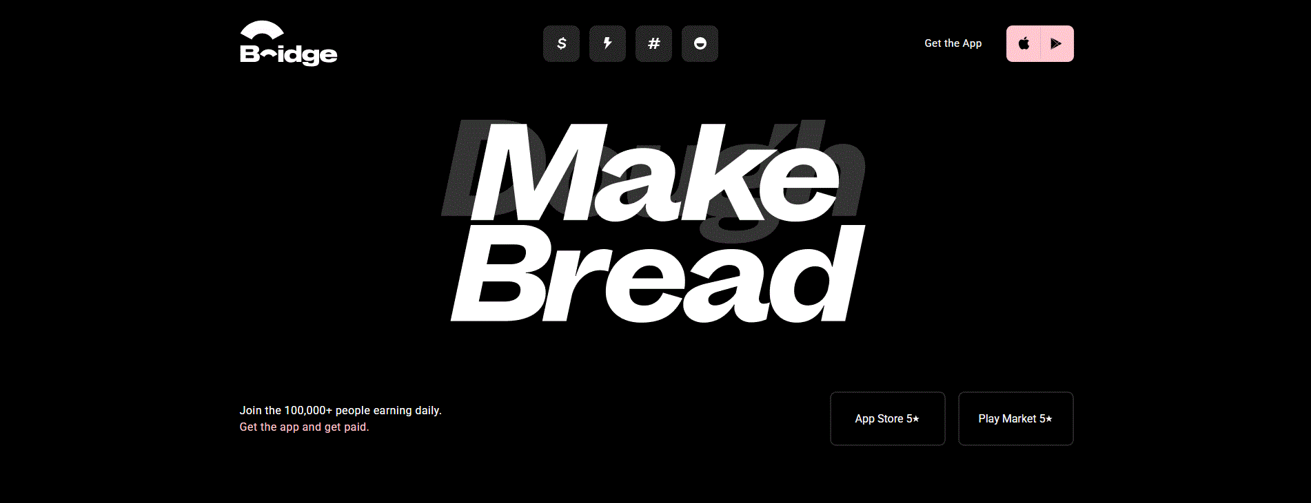 Preview of Bridge website